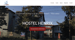 Desktop Screenshot of hostelhenrix.pl